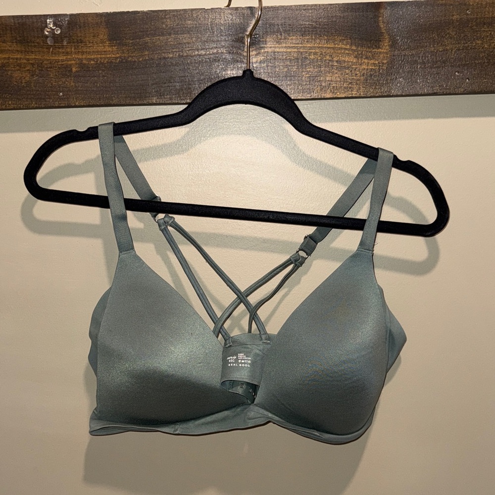 Aerie Strappy Teal Bra